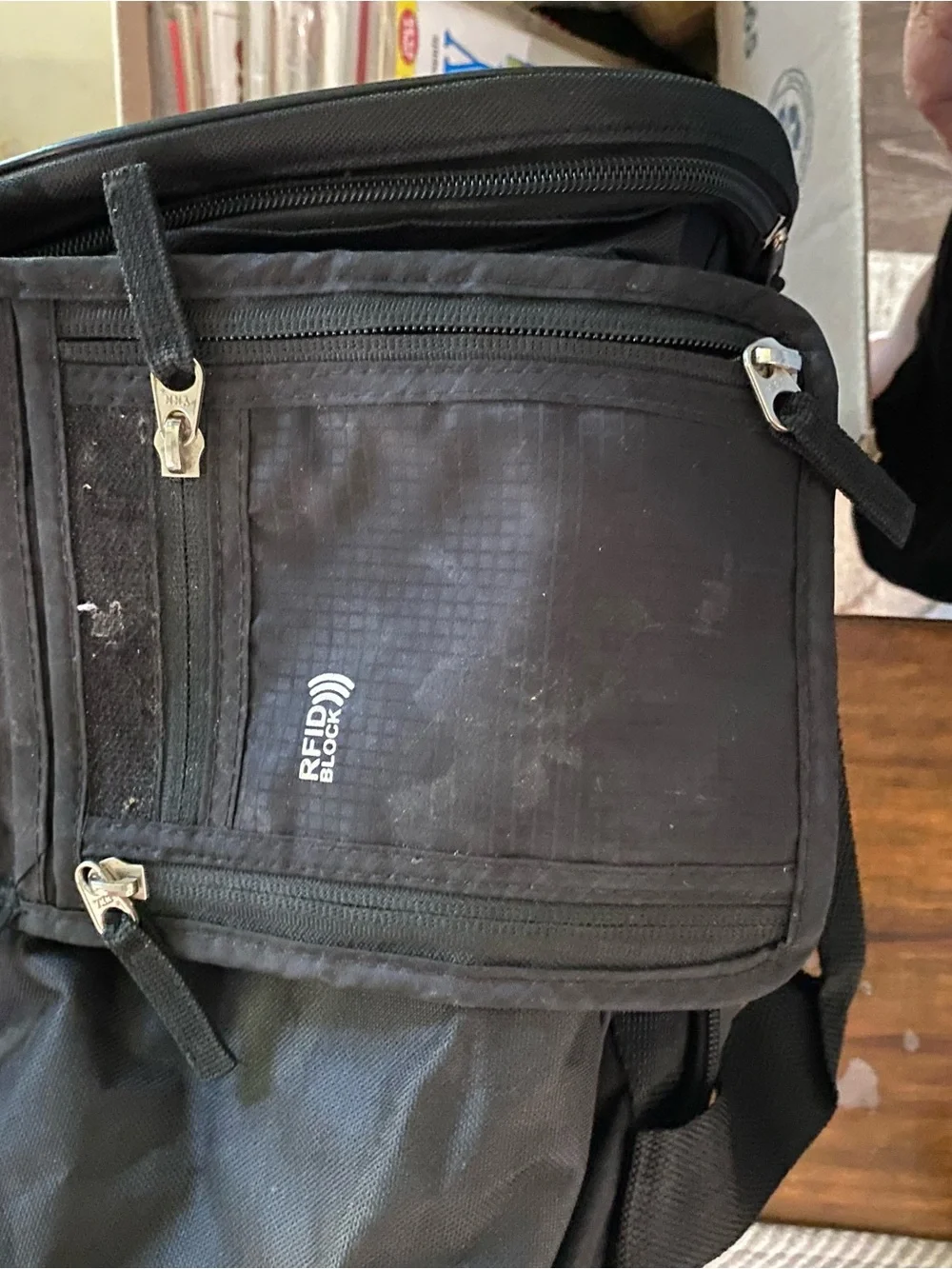 NRA Black Duffel/Photography Bag with Embroidered Logo & RFID Pouch- Men Bags
